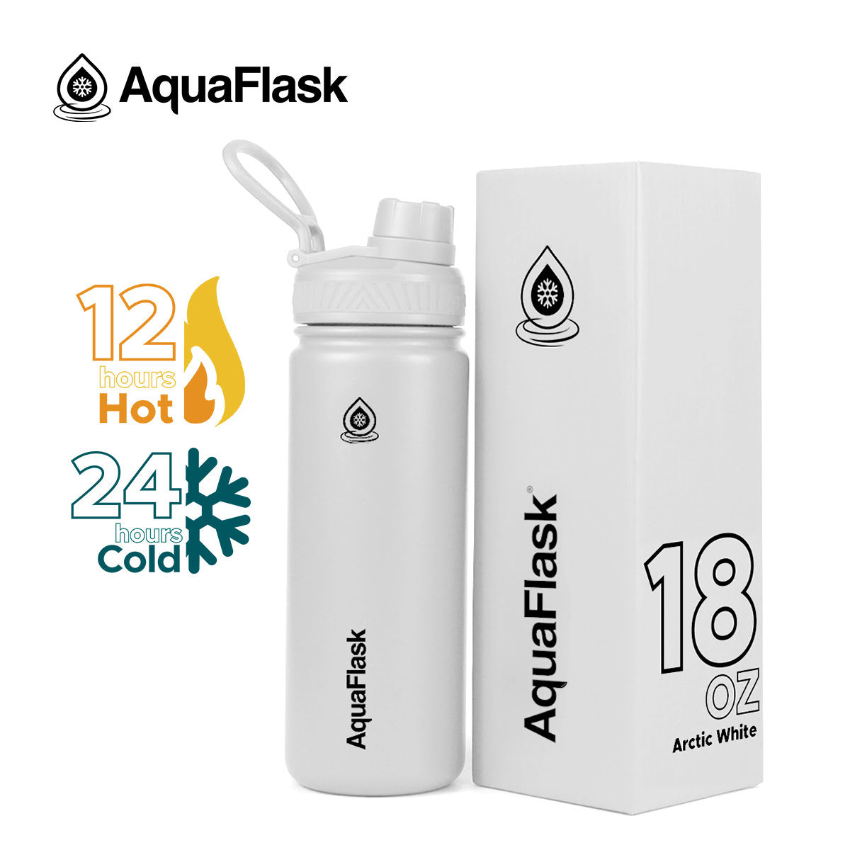 AquaFlask Original Vacuum Insulated Water Bottles 530ml (18oz)