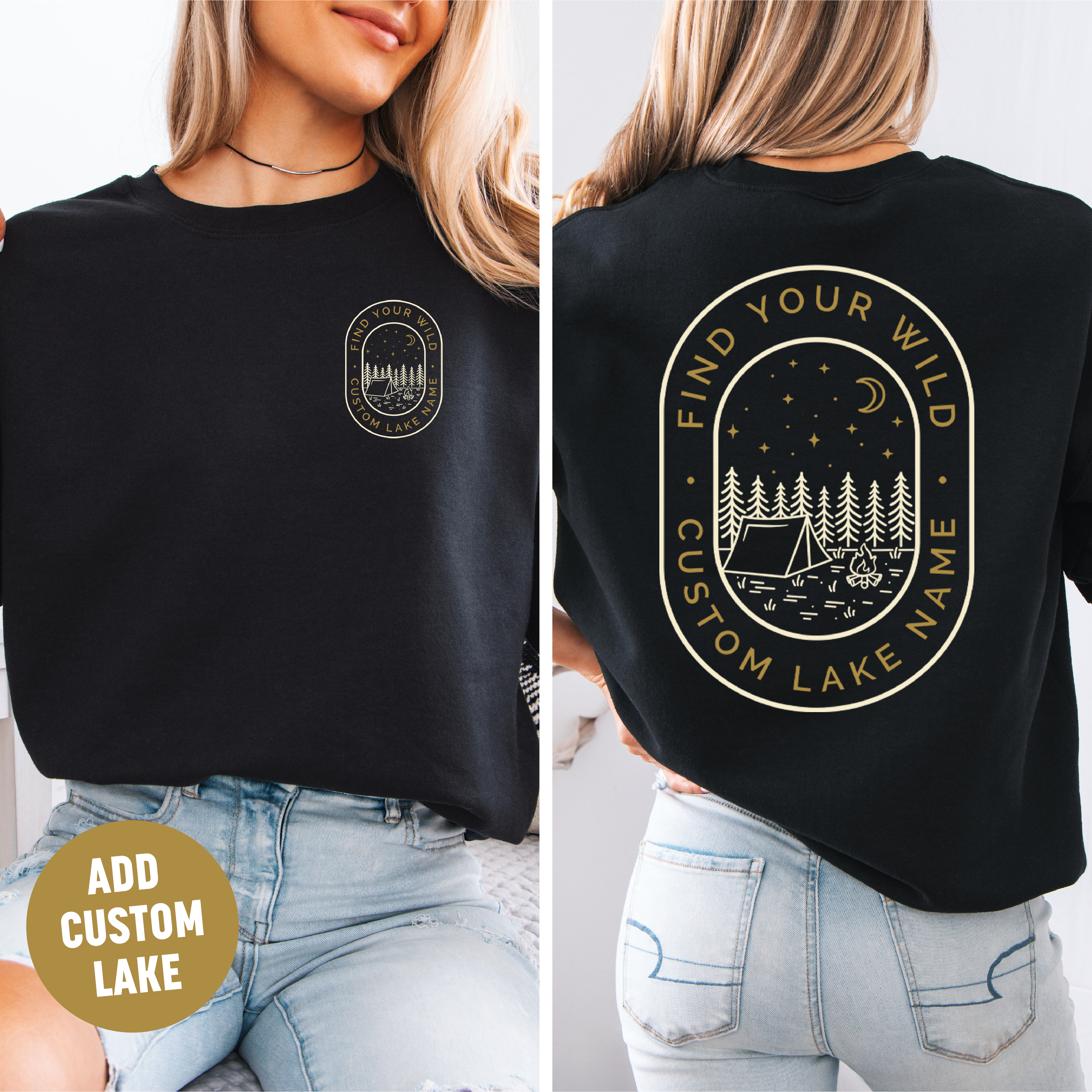 Find Your Wild Unisex Crewneck Sweatshirt | Lake Apparel | Camping Clothing