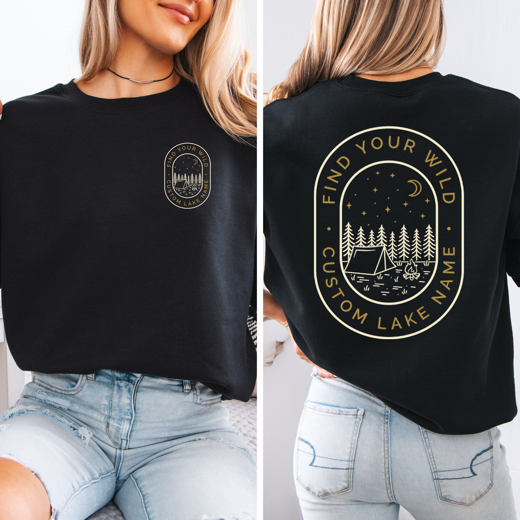 Find Your Wild Unisex Crewneck Sweatshirt | Lake Apparel | Camping Clothing