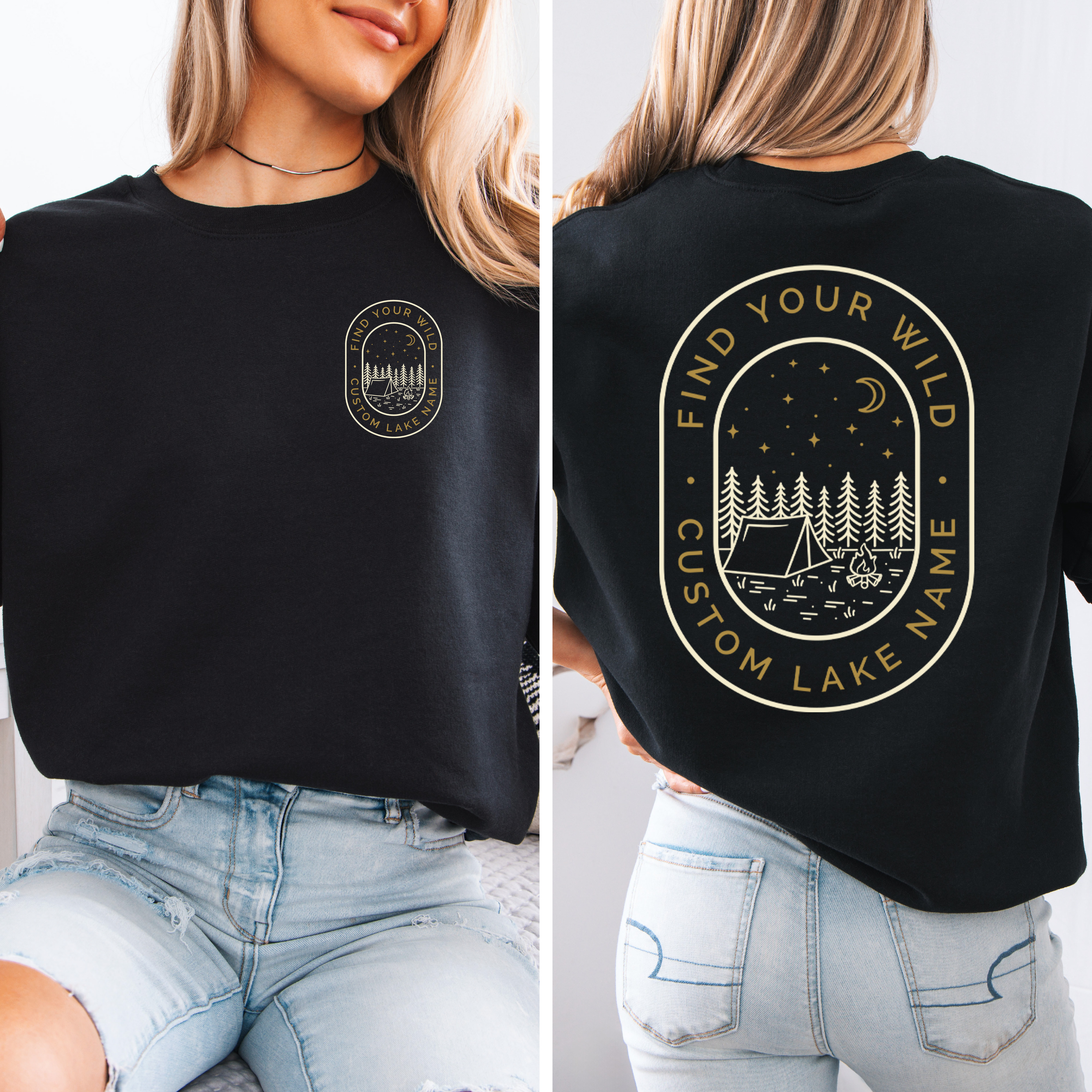 Find Your Wild Unisex Crewneck Sweatshirt | Lake Apparel | Camping Clothing