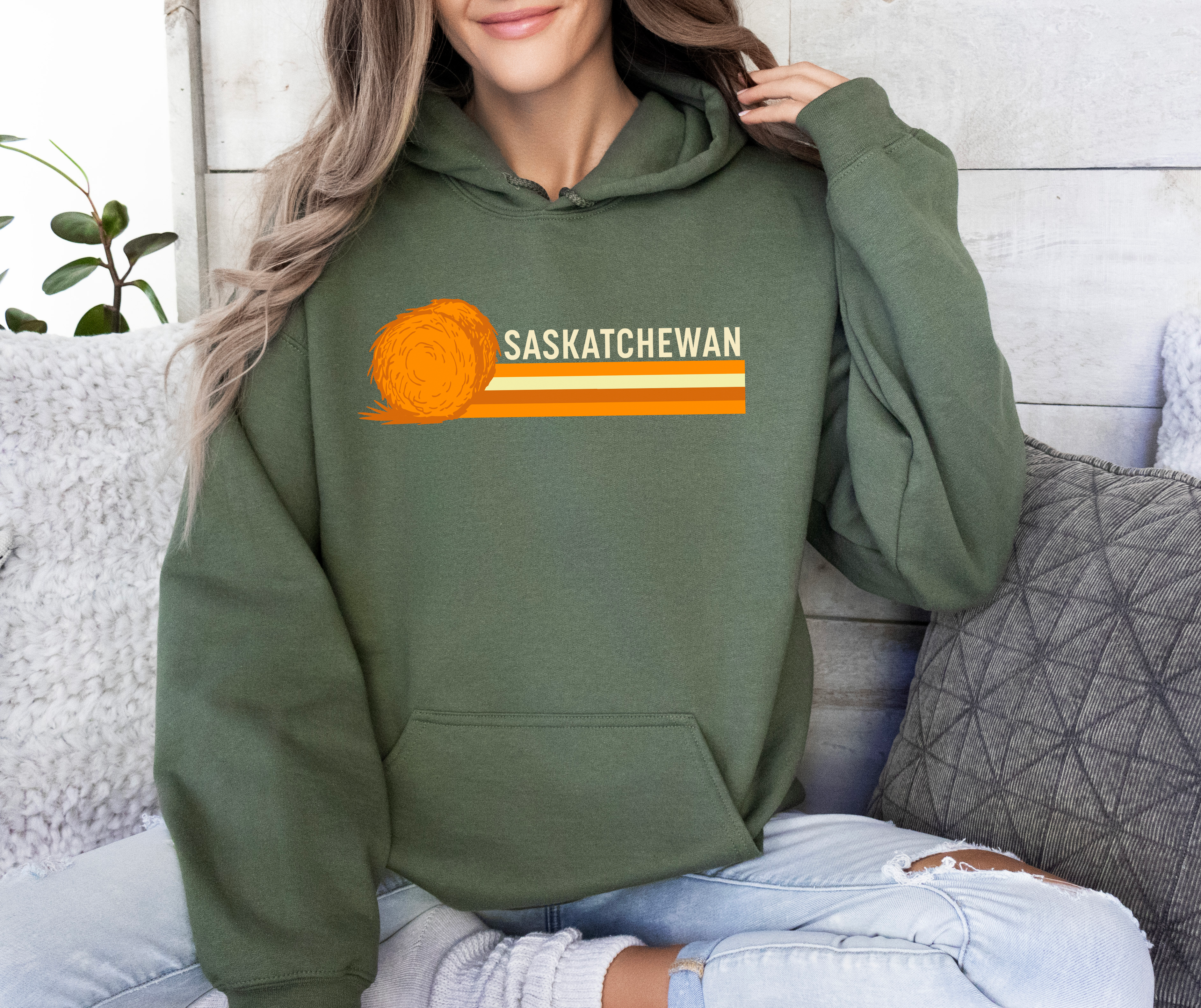 Saskatchewan Retro 70s Unisex Hoodie | Sask Clothing