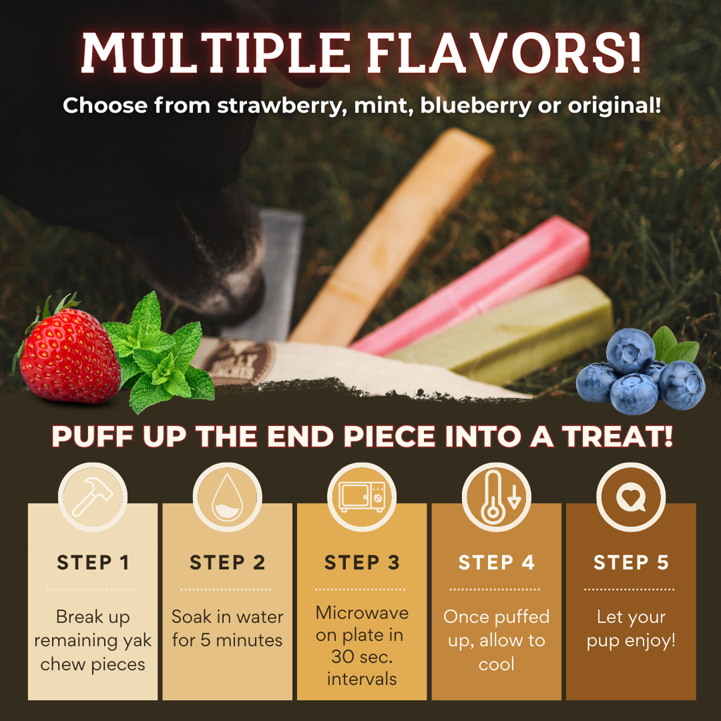 Blueberry Himalayan Yak Chew (MEDIUM)